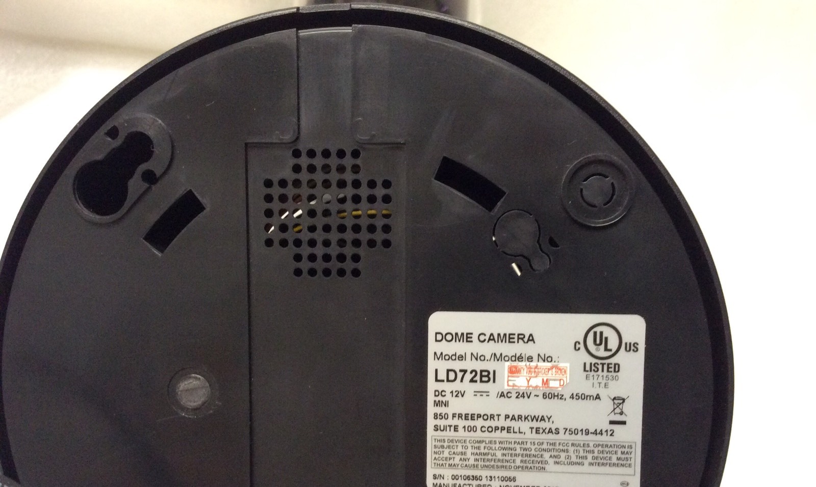 MNI LD72BI Indoor Dome 700TVL 2.8-12mm LEDs D/N Security Color Camera TESTED!