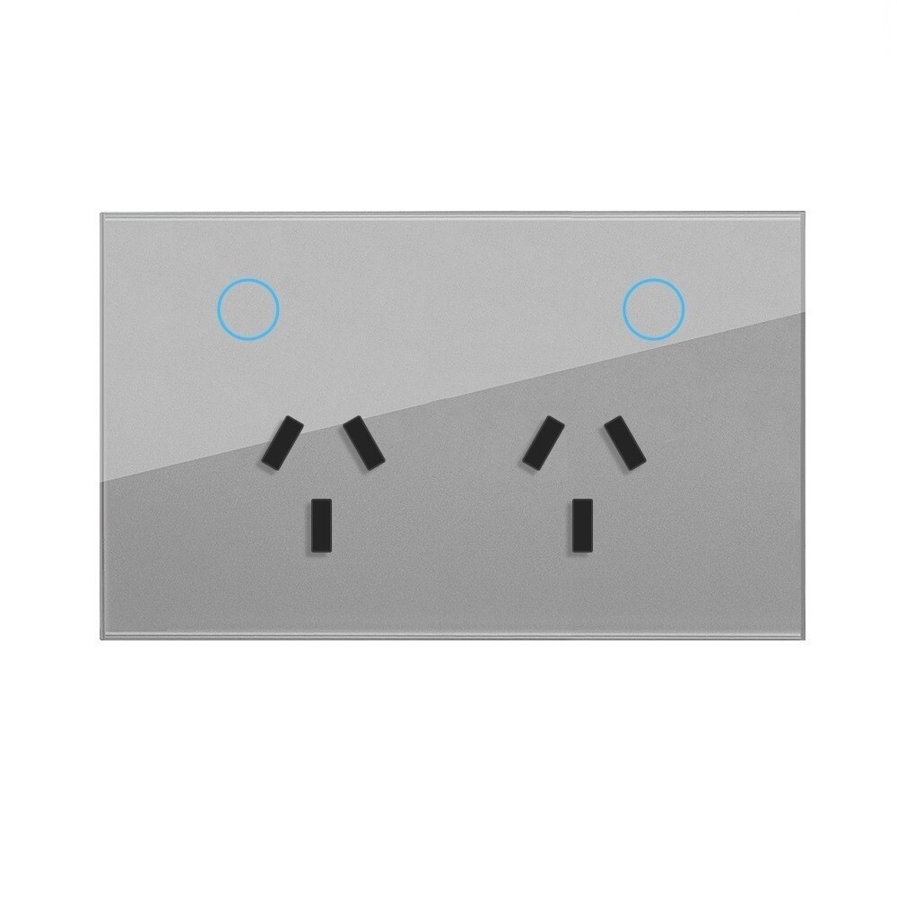 Australian Smart Home Devices WiFi Double Power Point Wall Socket 2 Gang GPOs