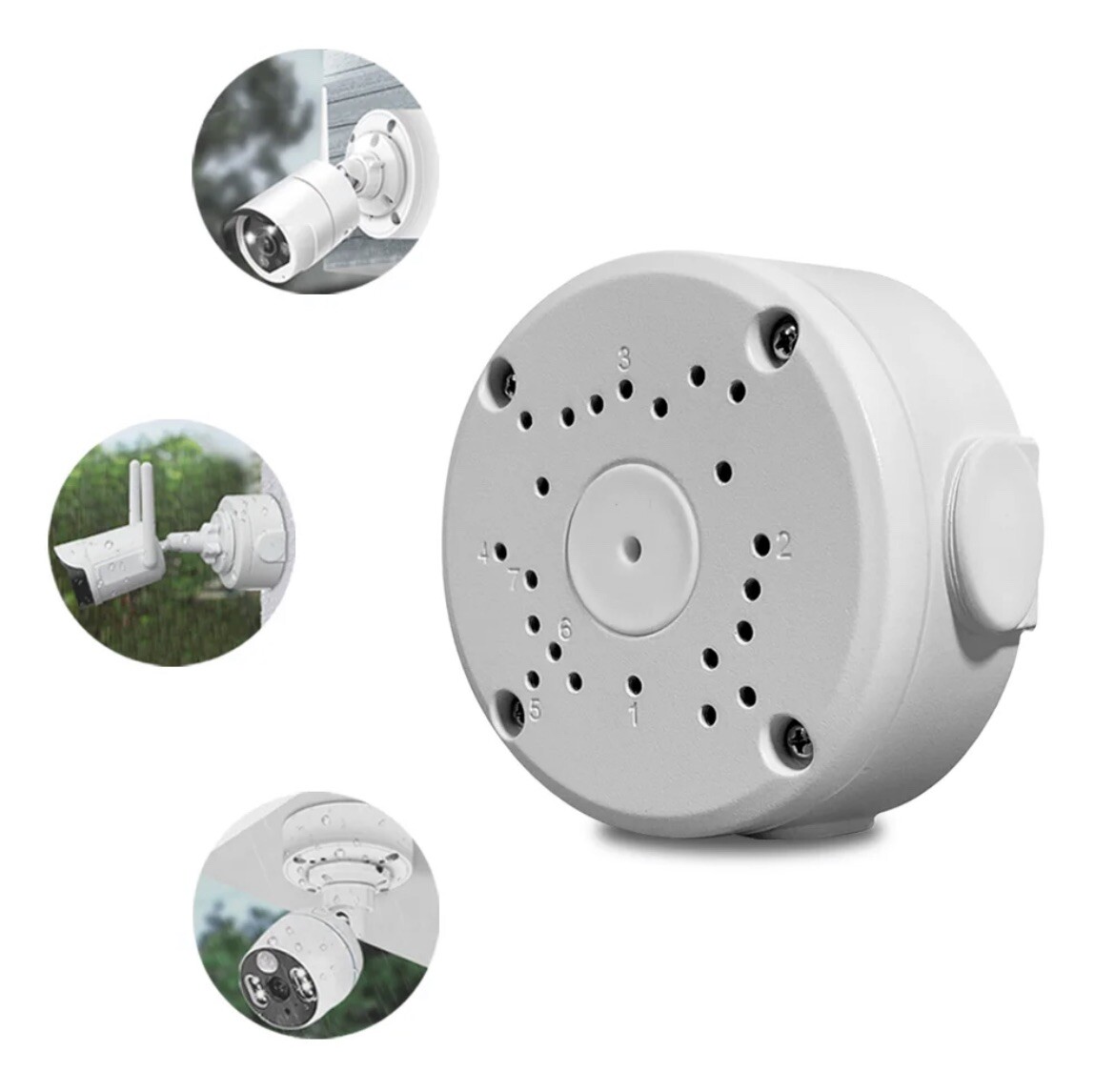 Camera Junction Box Mount Bracket for Security Cameras – 10 Pack