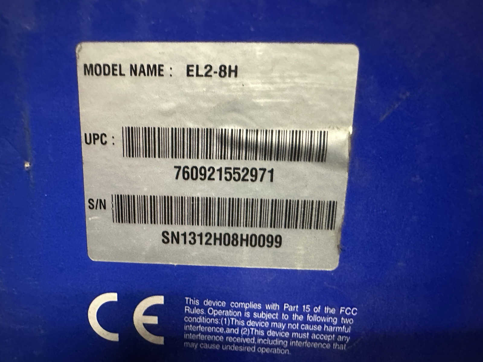 Versiton EL2-8H 8 Channel DVR Standalone System Digital Video Recorder NEW