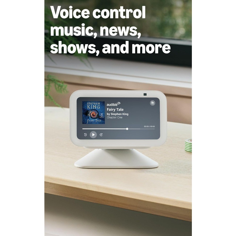 Smart Display with Alexa Early Access Enhanced Bass and Clearer Sound Charcoal