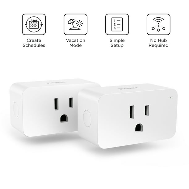 Roku Smart Home Indoor Smart Plug SE, White (2-Pack) – Simple Setup