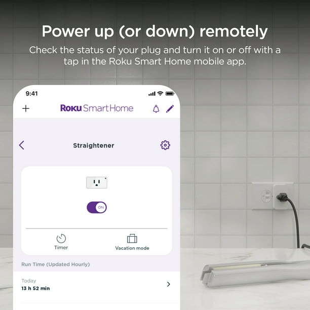 Roku Smart Home Indoor Smart Plug SE, White (2-Pack) – Simple Setup
