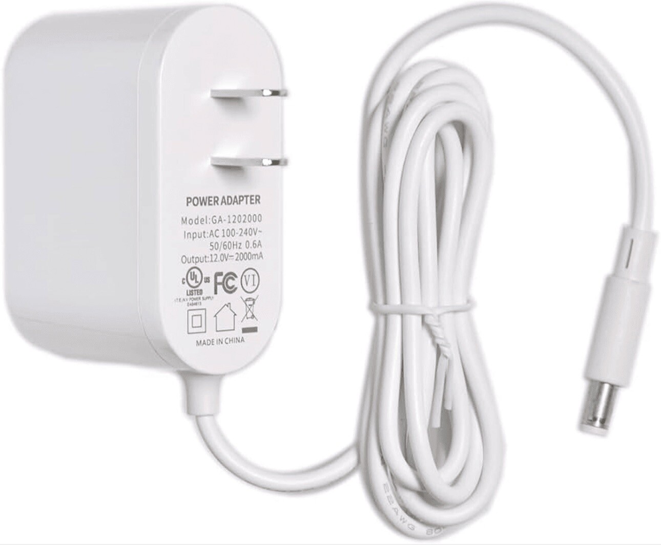 12V 2A Power Supply for LED Strip Light, Security Camera