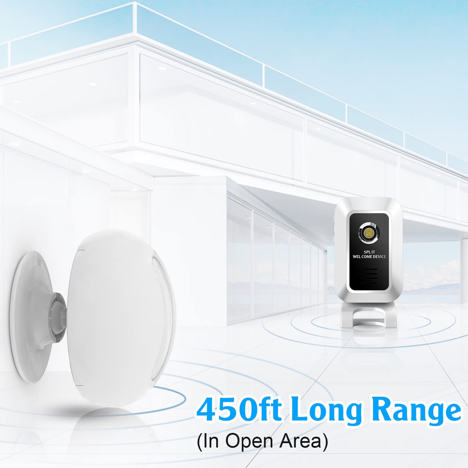 KERUI M7 Door Chime Wireless Business Door Motion Sensor Detector Visitor Alert