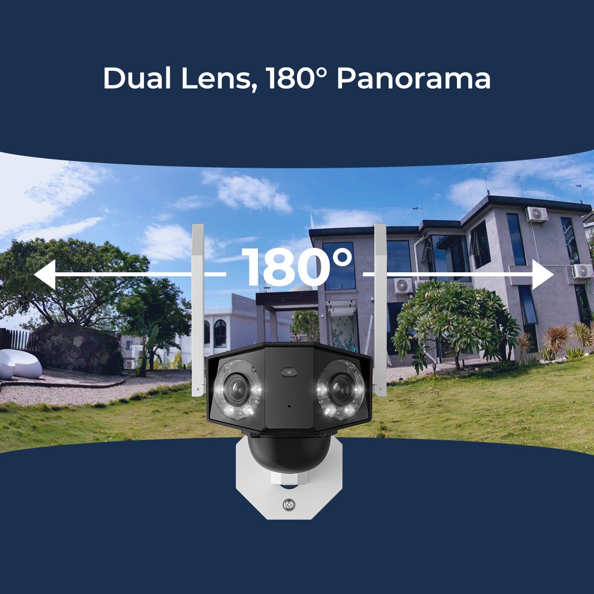 Reolink Duo 2 LTE 4G Cellular Solar Security Camera Wireless 180° View AI Detect