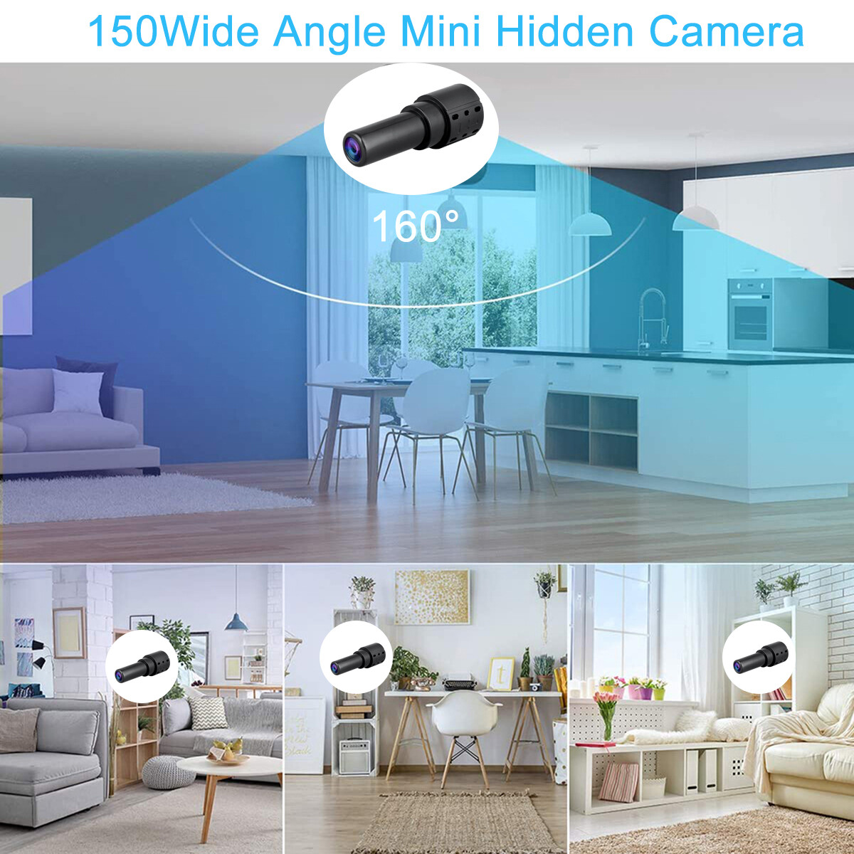 Mini Micro HD 1080P Security Camera Wifi Audio Video Recording Night Vision Cam