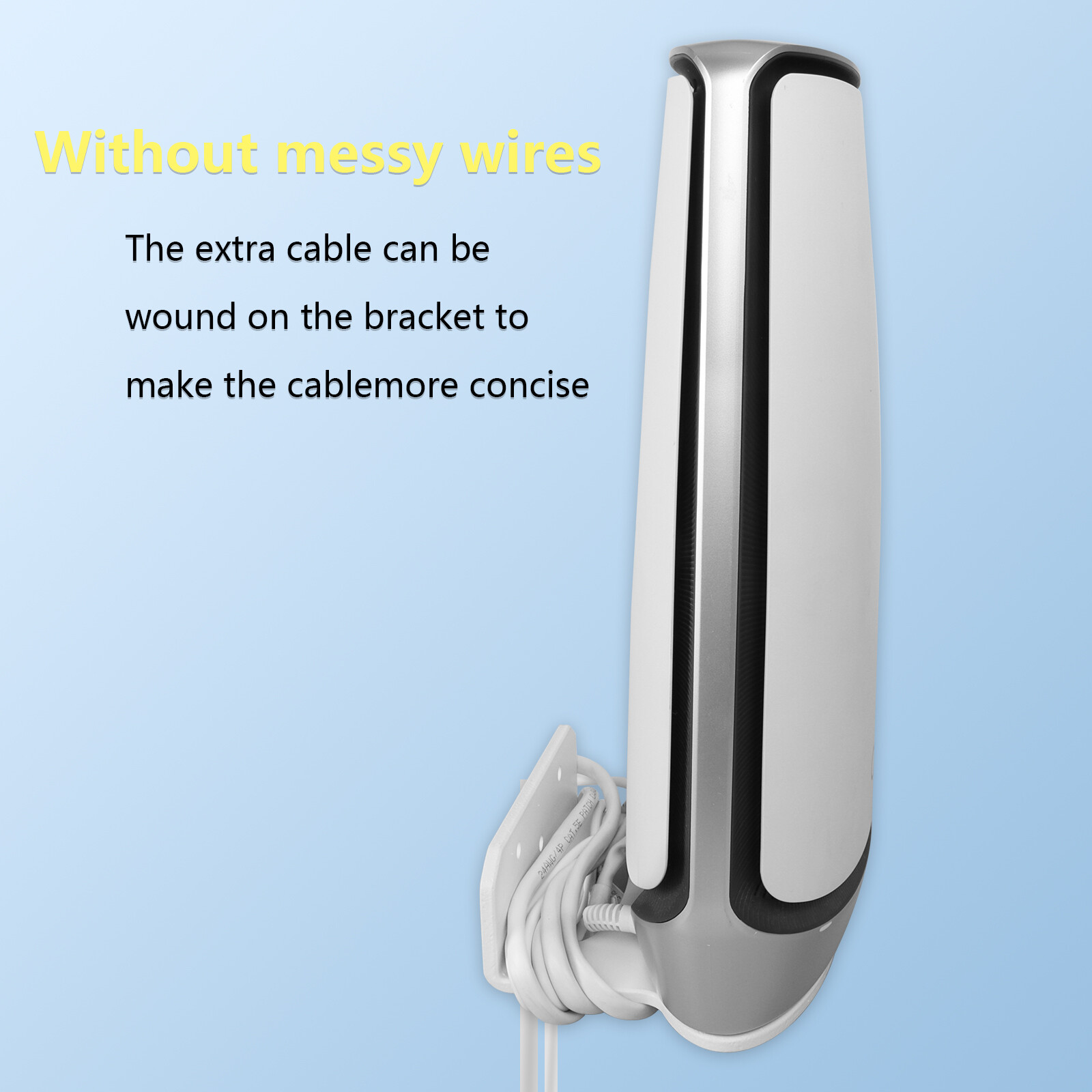 Wall Mount Holder for Orbi Whole Home Tri-Band Mesh WiFi 6 System-RBK852_White