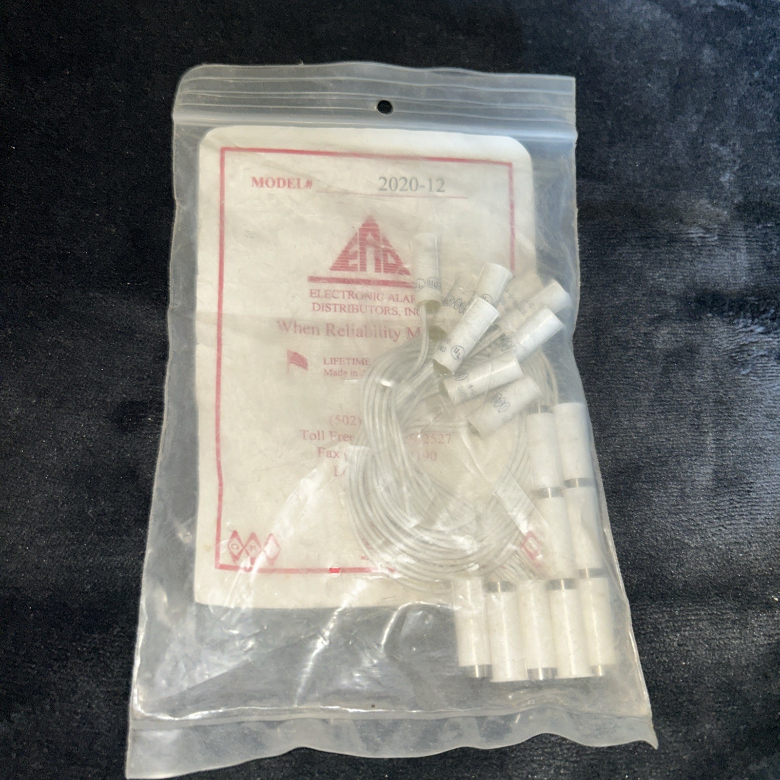 EAD 2020-12-W White 12V 3/8” Flanged Recessed Magnetic Switch Lot of 9