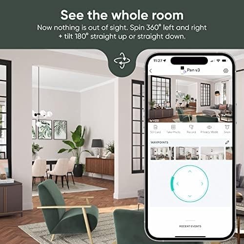 Alexa & Google Assistant Compatible Cam Pan v3, 2-Pack