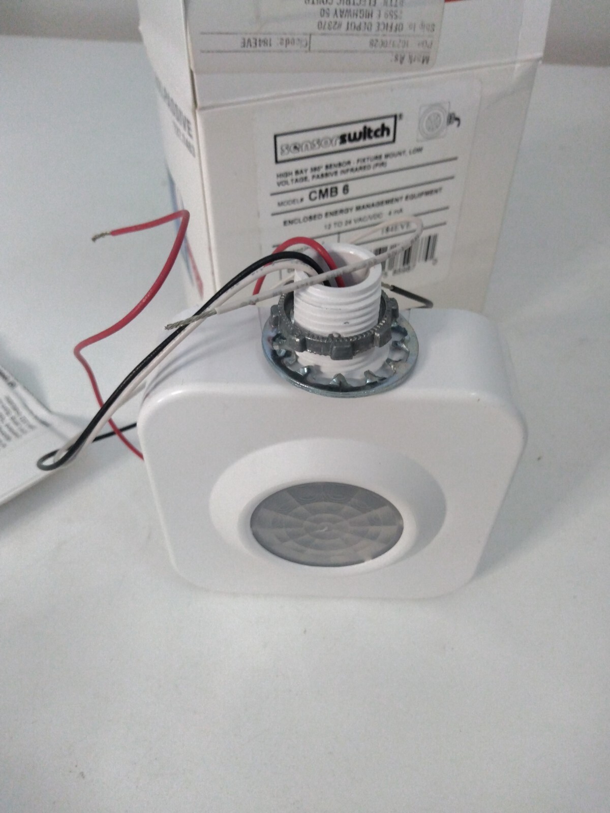 SENSOR SWITCH CMB-6 HIGH-BAY OCCUPANCY SENSOR, FIXTURE MOUNT, 360° PIR, 12-24V
