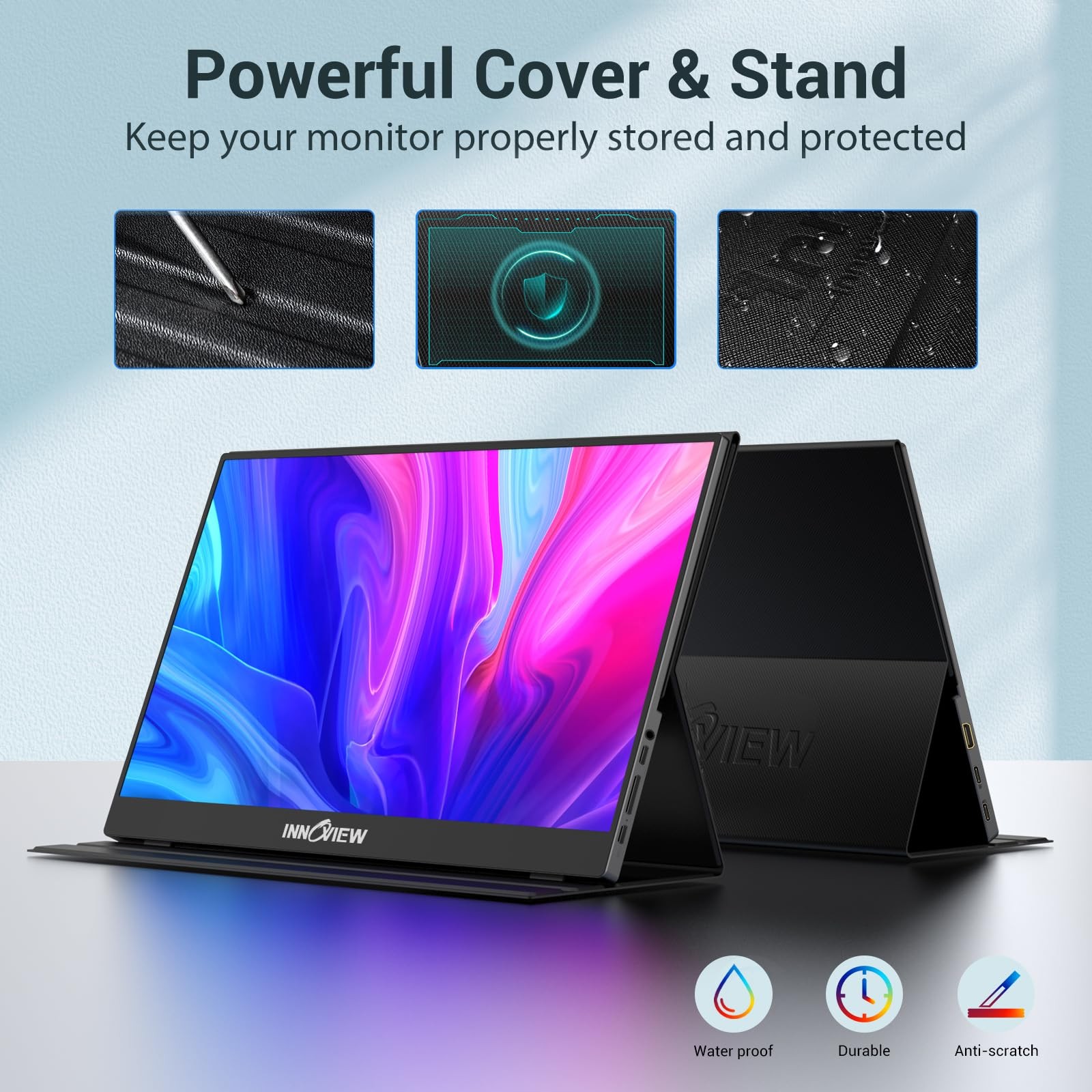 Innoview Portable Monitor 15.6 Inch Fhd 1080P Hdmi Usb C Second External
