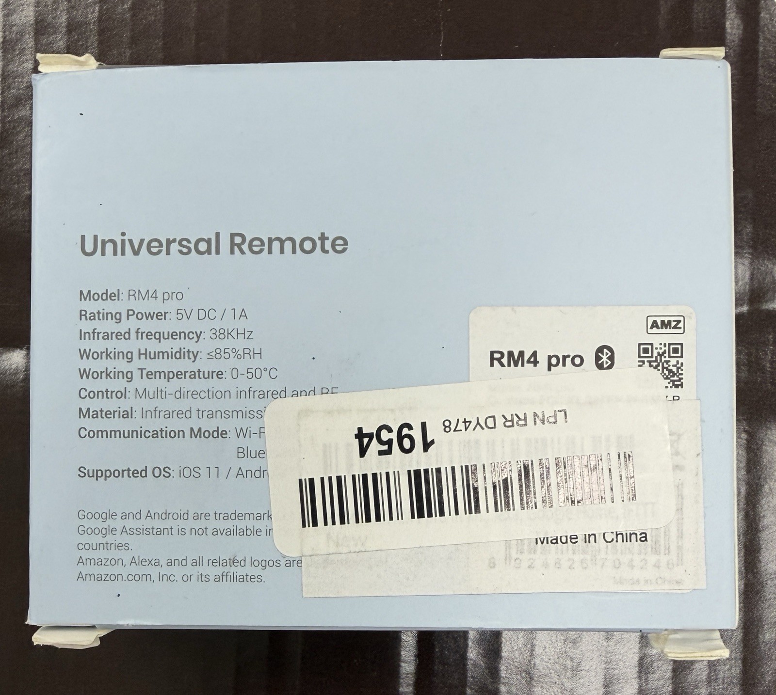 BroadLink RM4 Pro Smart IR RF Universal Remote Hub WiFi Alexa Google Home IFTTT
