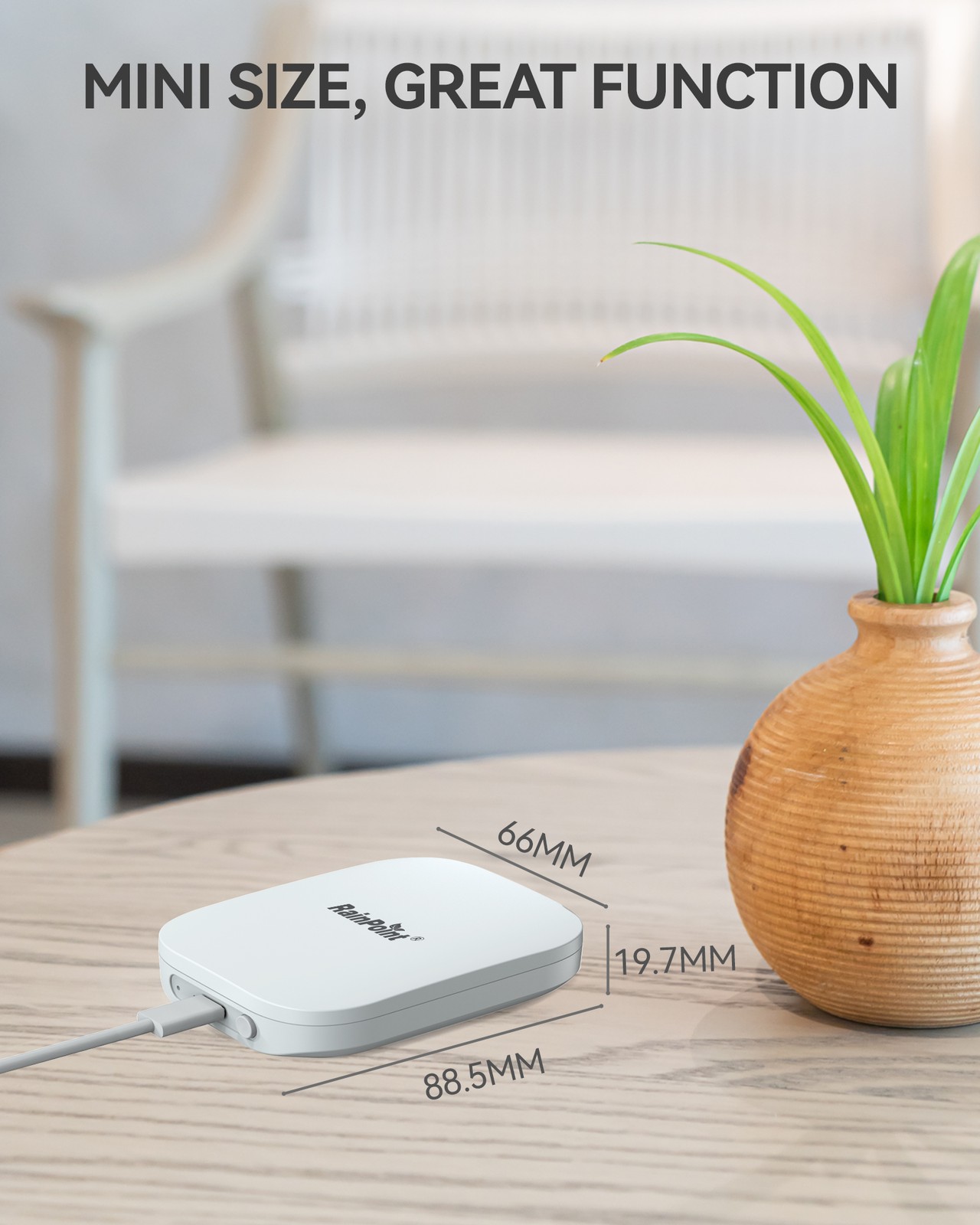 RAINPOINT 2.4GHz Mini WiFi Gateway Hub, App Control, RAINPOINT System Only, Gen2