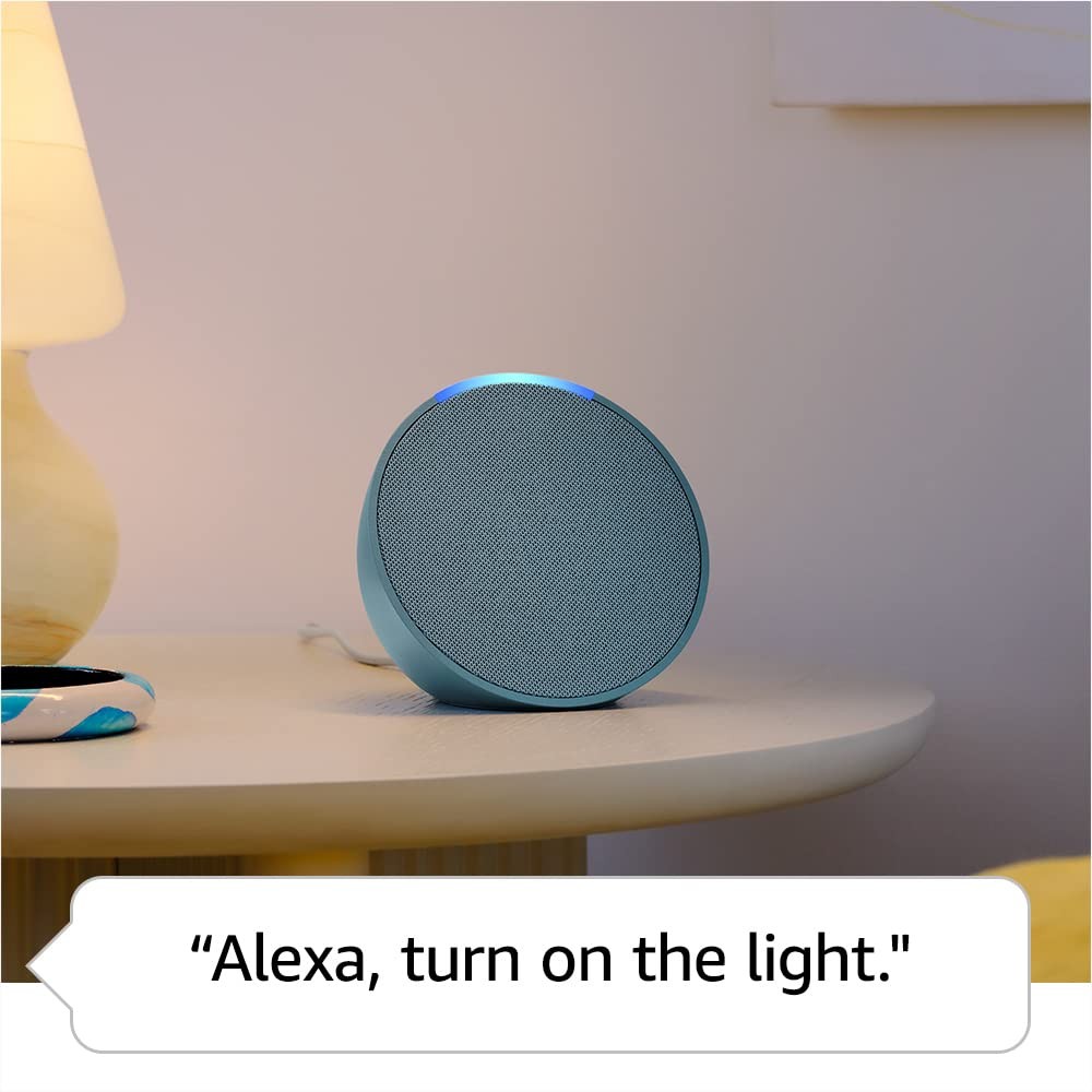 Amazon Echo Pop (newest model), Our smallest speaker, Charcoal