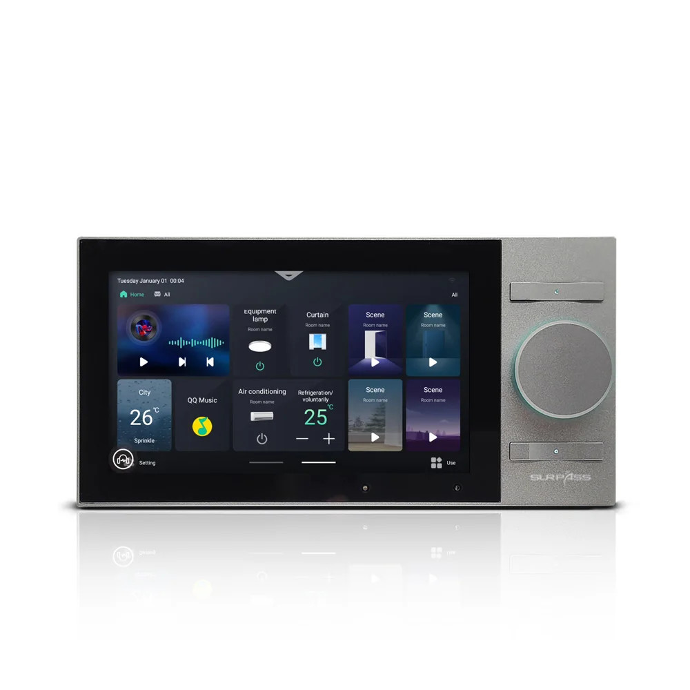 5.5 inch LAN intercom touch screen Android 8.1 smart home theater with Bluetooth