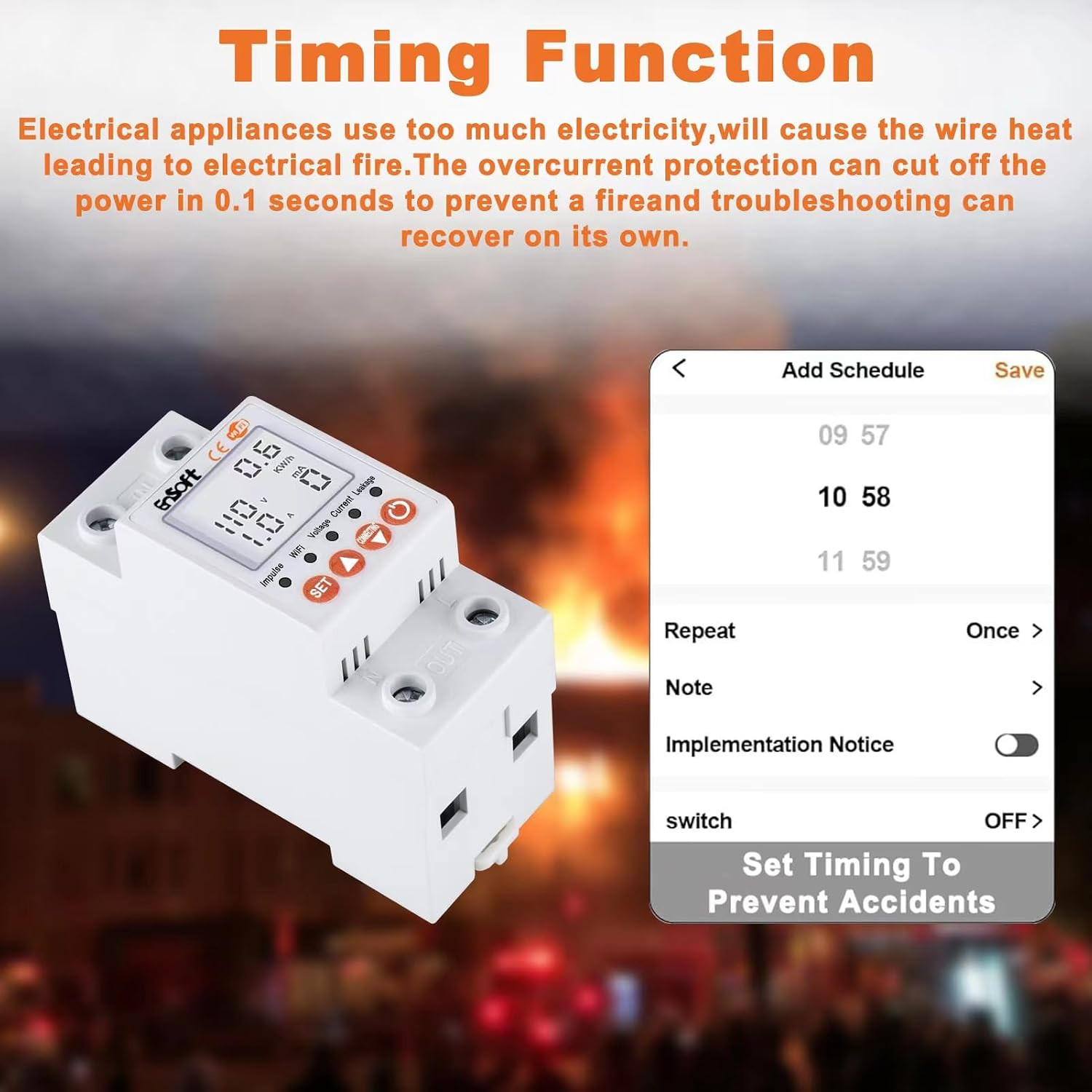 Multi-Functional Smart Wifi Circuit Breaker, Remote Tuya APP Control Circuit Bre