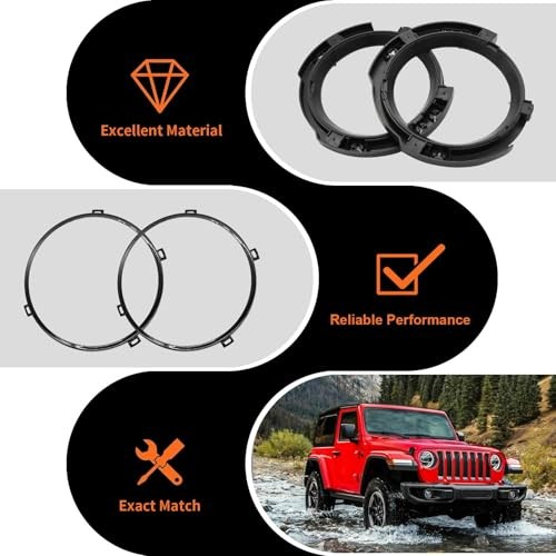 7 Inch Headlight Mount Bracket Retaining Bracket Ring kit Compatible with