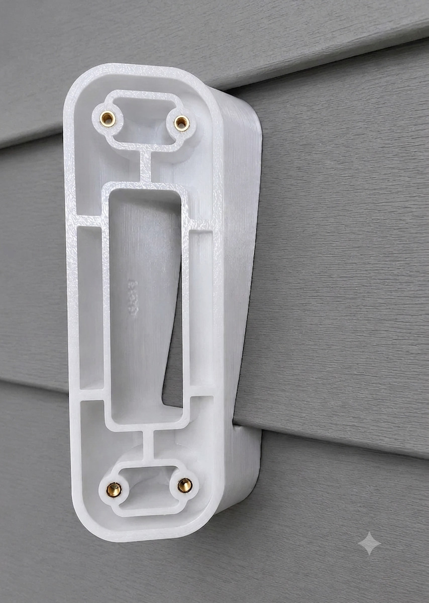Ecobee Smart Doorbell 4″ – 5″ Vinyl Siding Mounts (0º to 60º)