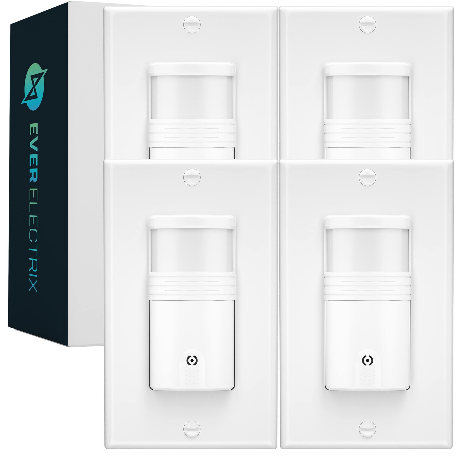 4 Pack Motion Sensor Light Switch, Indoor Occupancy & Vacancy Sensor with Neu…