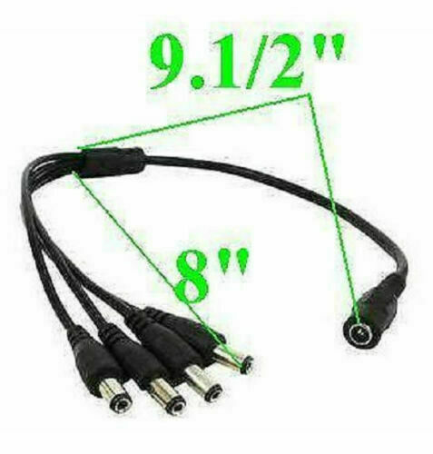 12V 2A AC / DC Power Supply Adapter for 100V-240V 50/60Hz Adapter+1to4 Splitter