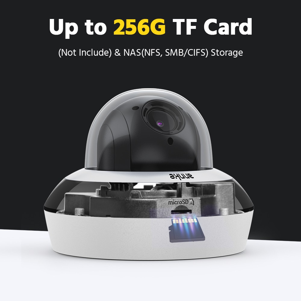 ANNKE 5MP HD Wireless 20X Optical Zoom PTZ Security Camera Two-Way Audio Color