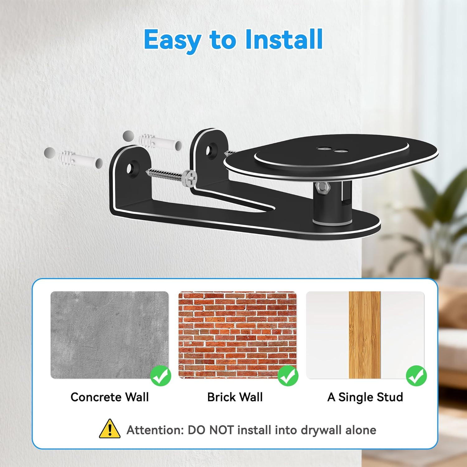 Wall Mount for Echo Show 8 & Echo Show 11 (2025 Release), Adjustable Tilt and Sw