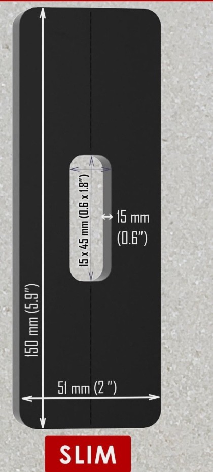 No-Drill Mount for Video Doorbell Tall