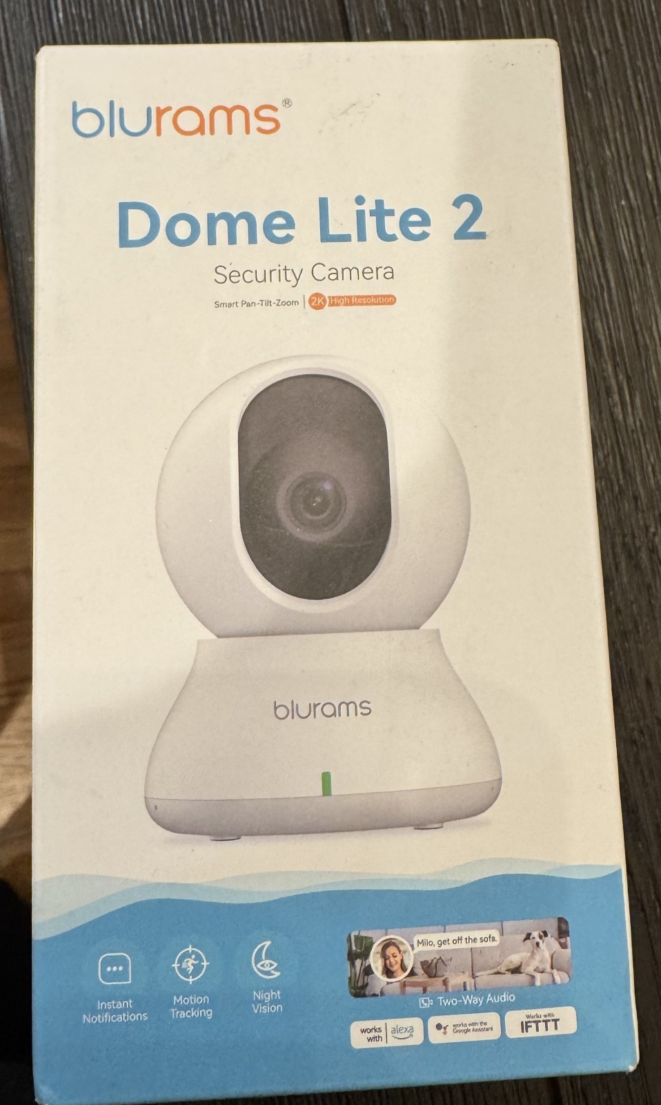 Blurams 2K Home Security Security Camera Works with Alexa & Google New