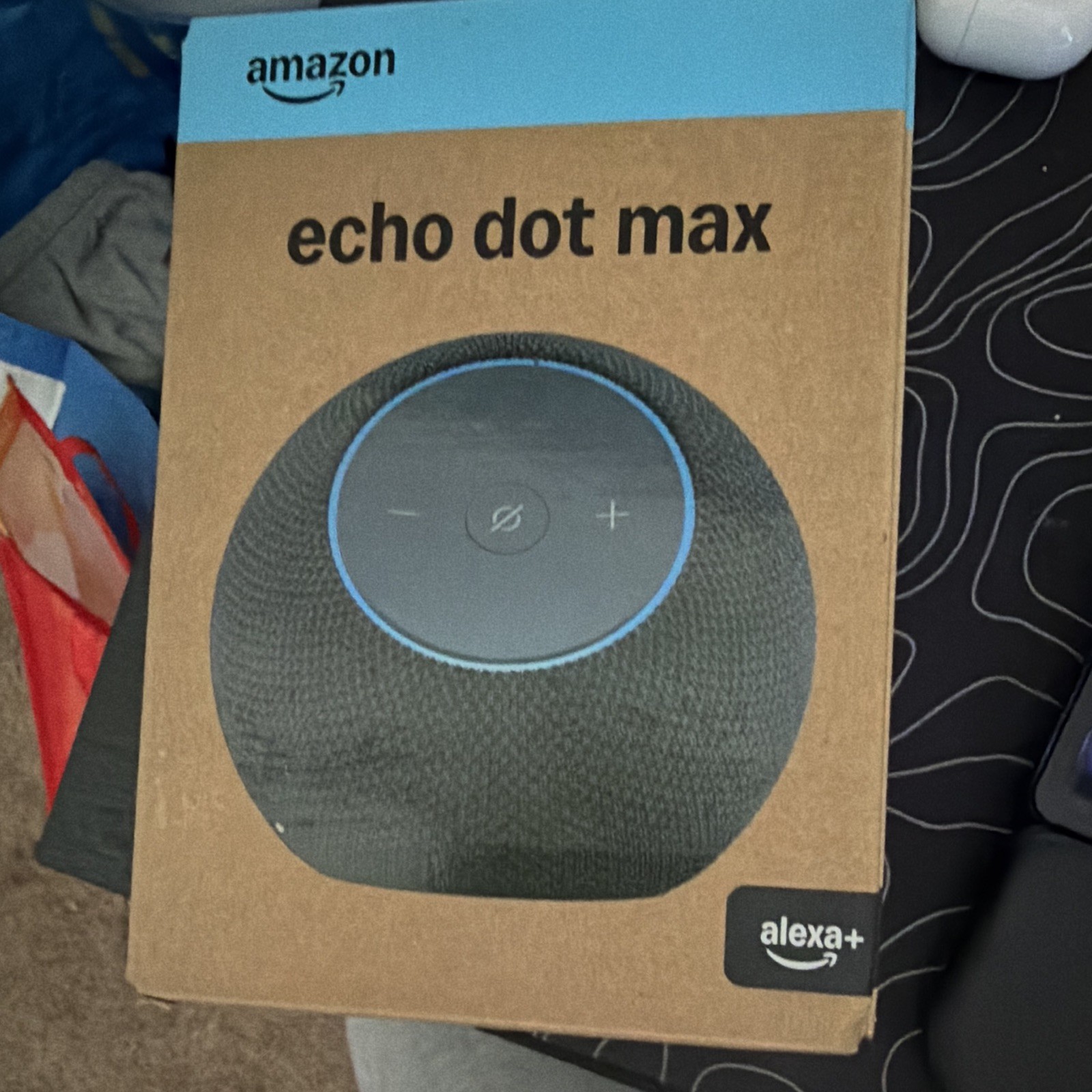 Amazon Echo Dot Max Smart Speaker Alexa Wi-Fi Graphite Hub Built-In Mic Mute