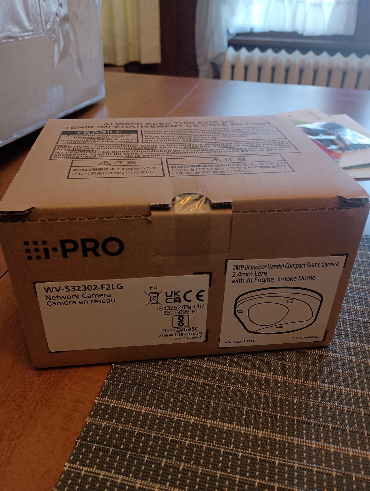 NEW WV-S32302-F2LG Indoor Compact Dome Network Camera AI I-PRO ipro Security IP