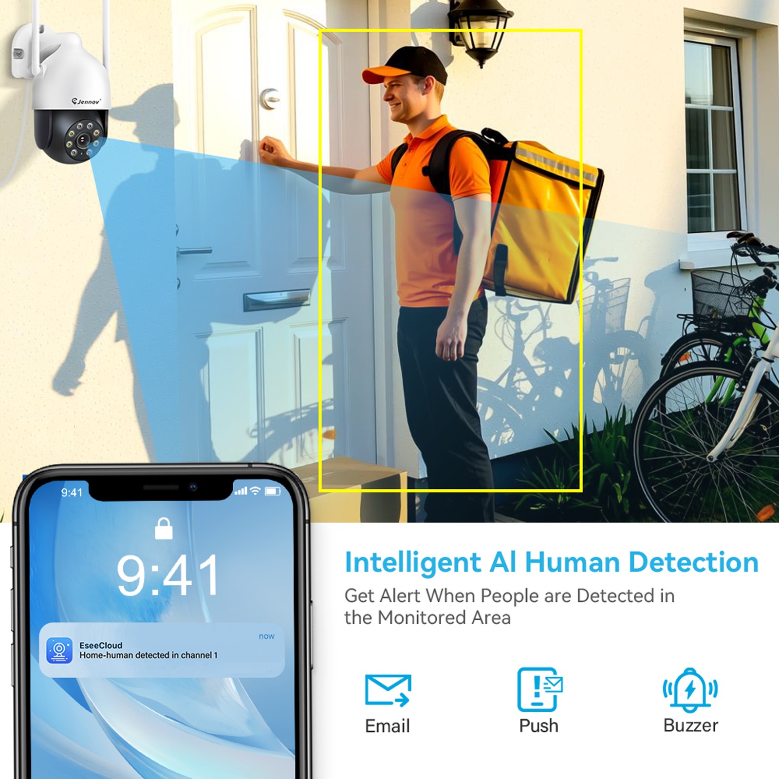 WiFi Camera Security 5MP CCTV System PTZ Outdoor Wireless Home 10CH NVR Audio