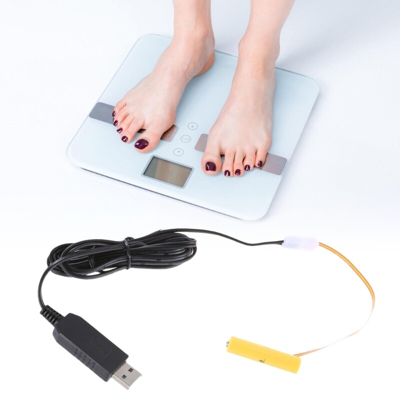 USB to 4.5V LR03 3A Battery Eliminating Adapter Cord False Battery Cable Wire