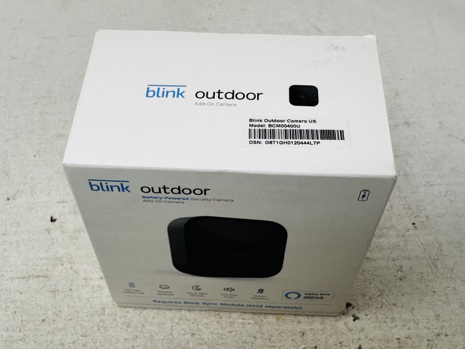 Blink Outdoor Battery Powered Security Camera BCM00400U – NEW, OPEN BOX