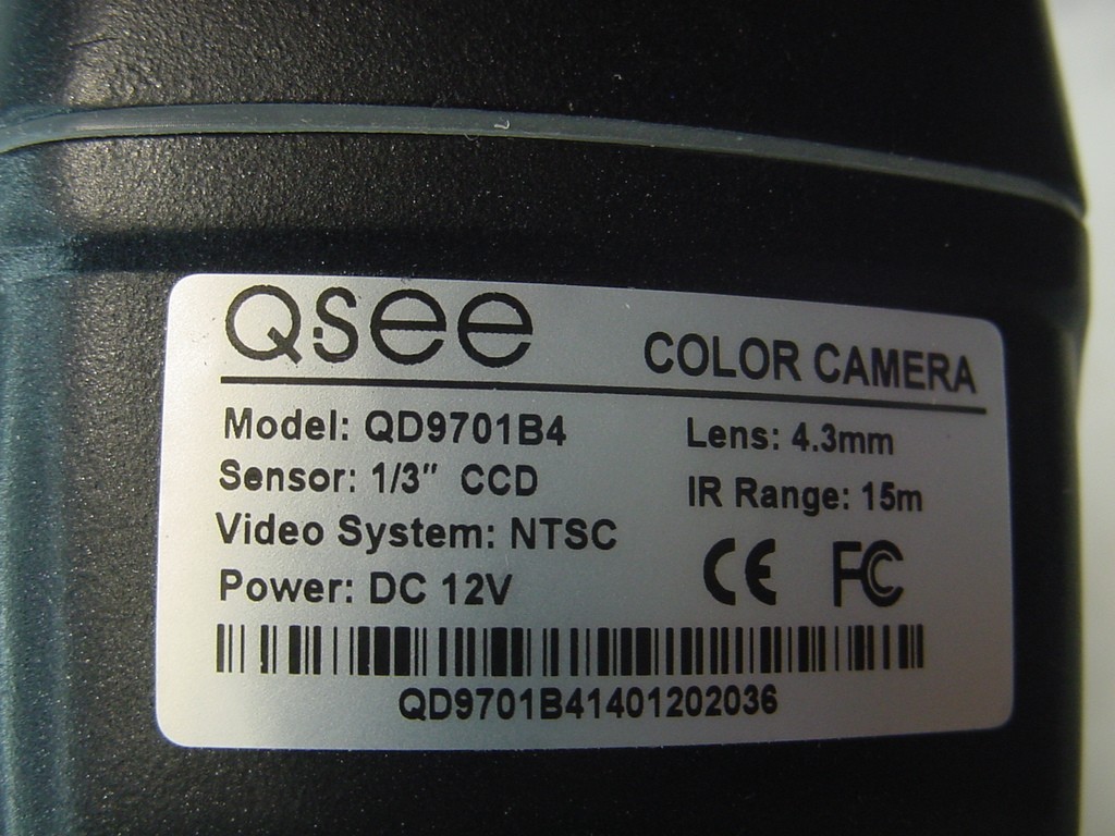 Q-SEE COLOR SECURITY CAMERA CAMERA QD9701B4