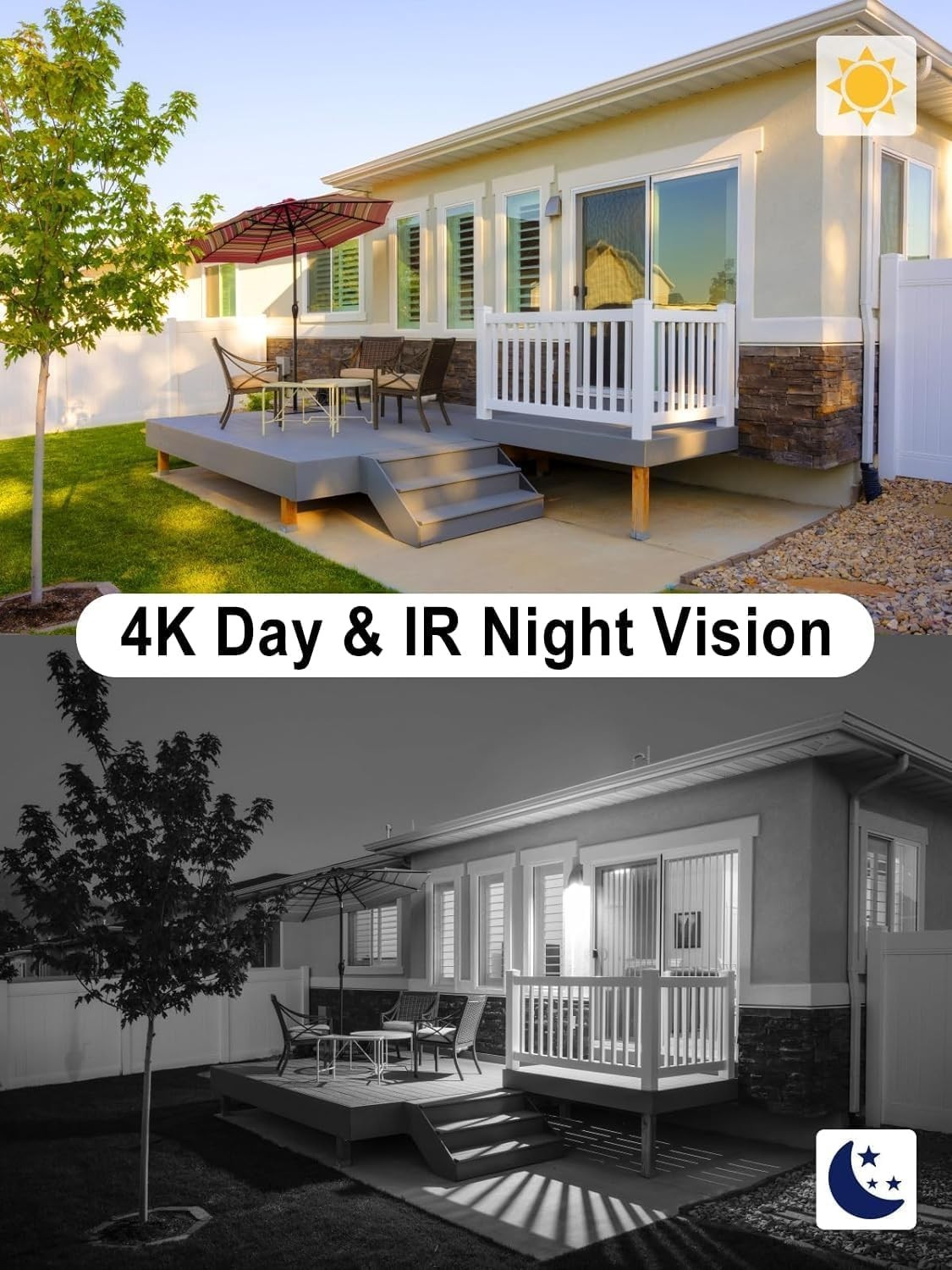 Anpviz 2PCS 8MP PoE IP Camera Outdoor Human/Vehicle Detection Smart Dual Light