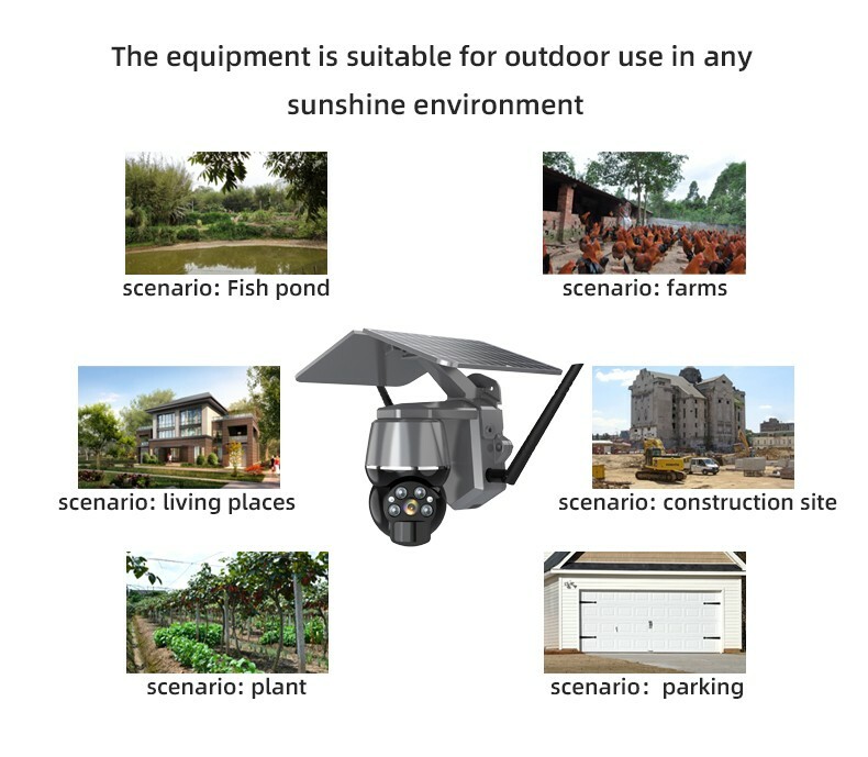 4G Security Camera Solar Flood Light 128G 24/7 PTZ Home Remote Camera Outdoor
