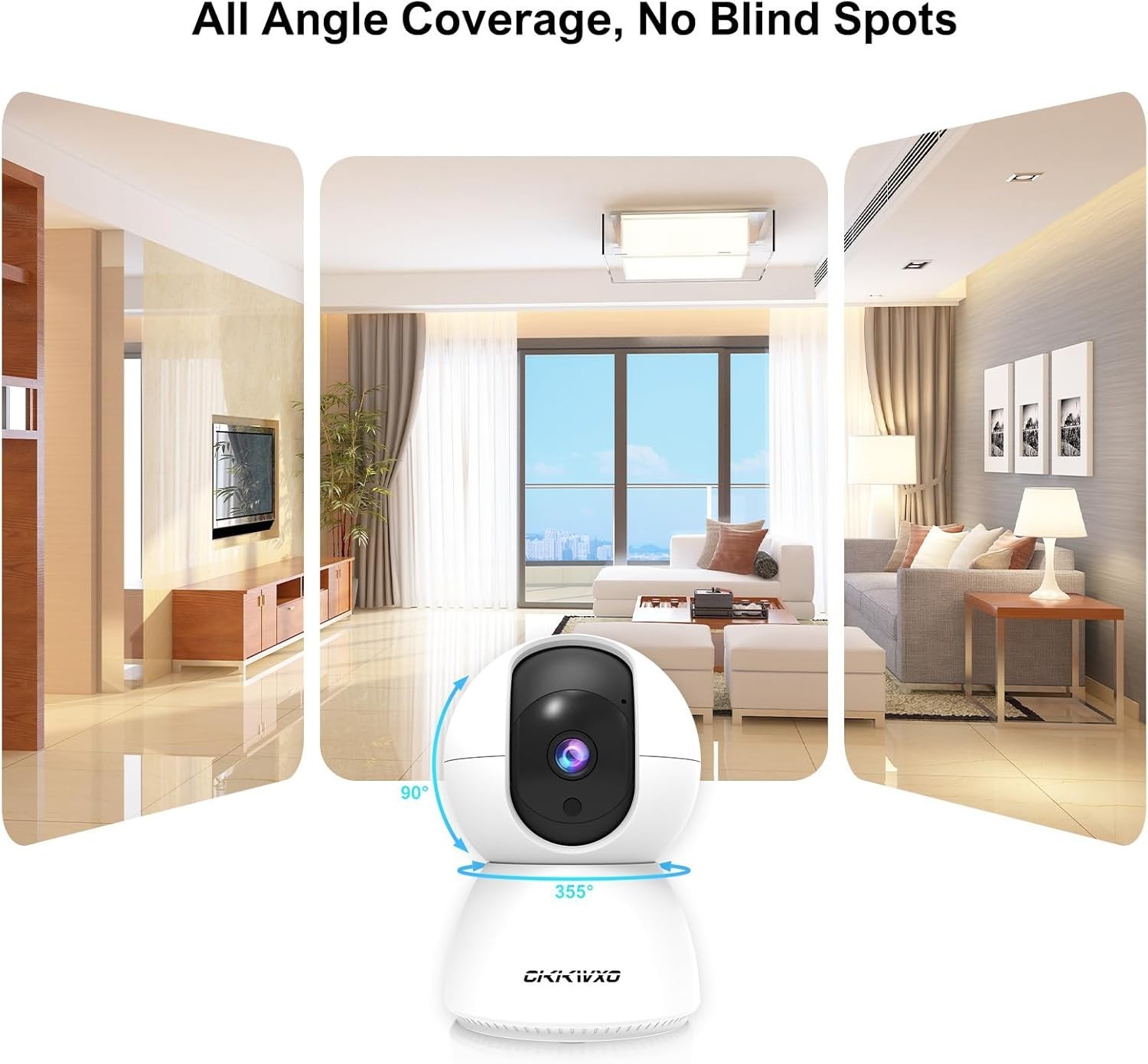 Incredible 2.4/5GHz Wi-Fi Indoor Camera – Ideal for Pet & Baby Monitoring