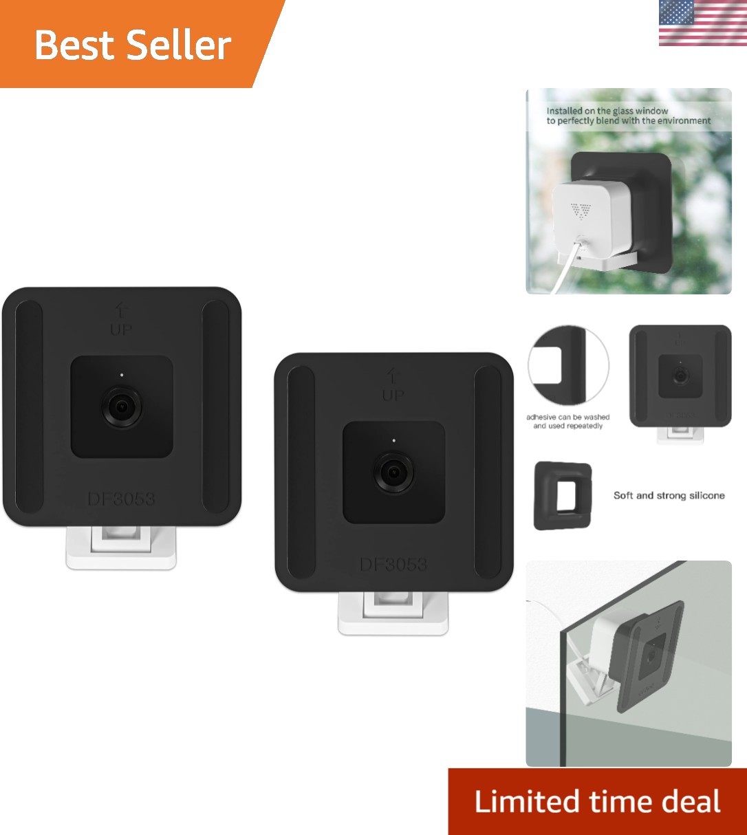 Secure Window Mount for Wyze Cam V3/V4/V3 Pro – Adhesive & Easy Installation