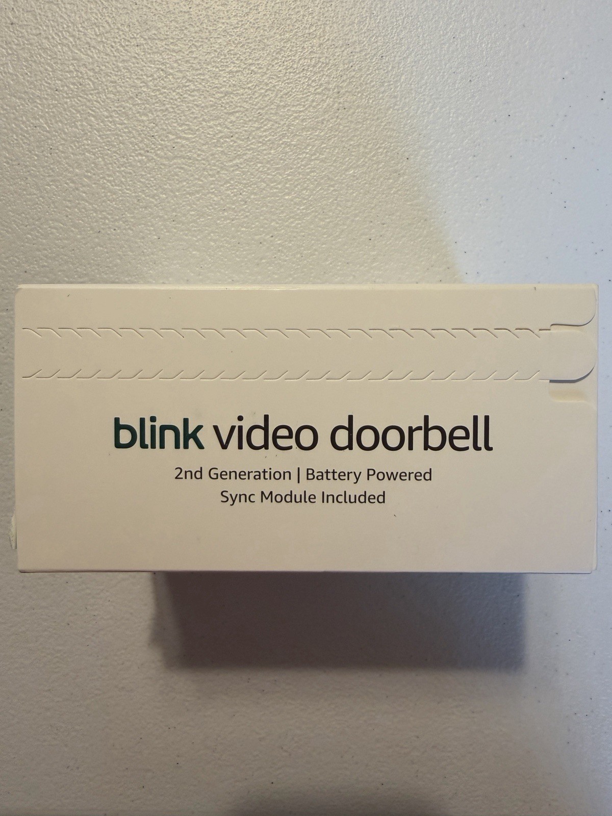 Blink Video Doorbel with Sync Module Core, Battery, Head-to-Toe HD View – Black