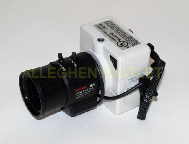 IKEGAMI B/W CCTV SUPER CUBE CAMERA MODEL ICD-49 WITH FUJINON DN LENS