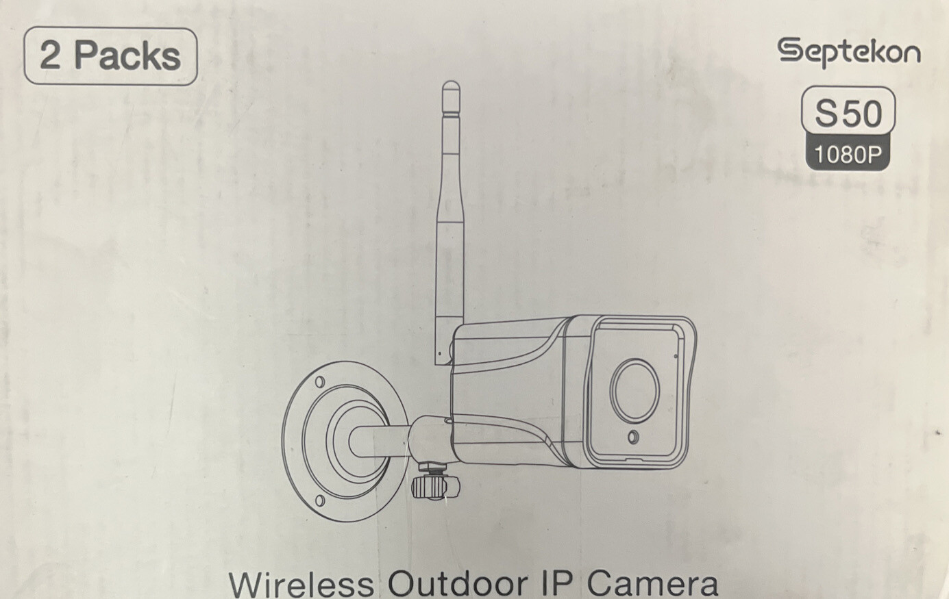 Septekon S50 1080P Wireless Outdoor IP Camera 2 Pack New