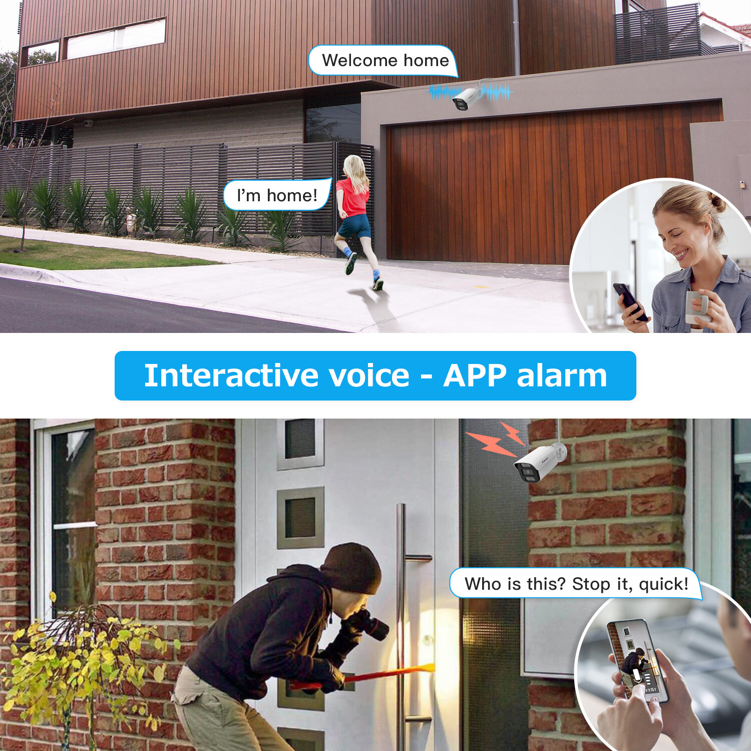 Jennov PoE IP Camera 8MP Security Camera Two Way Audio Color Night Vision