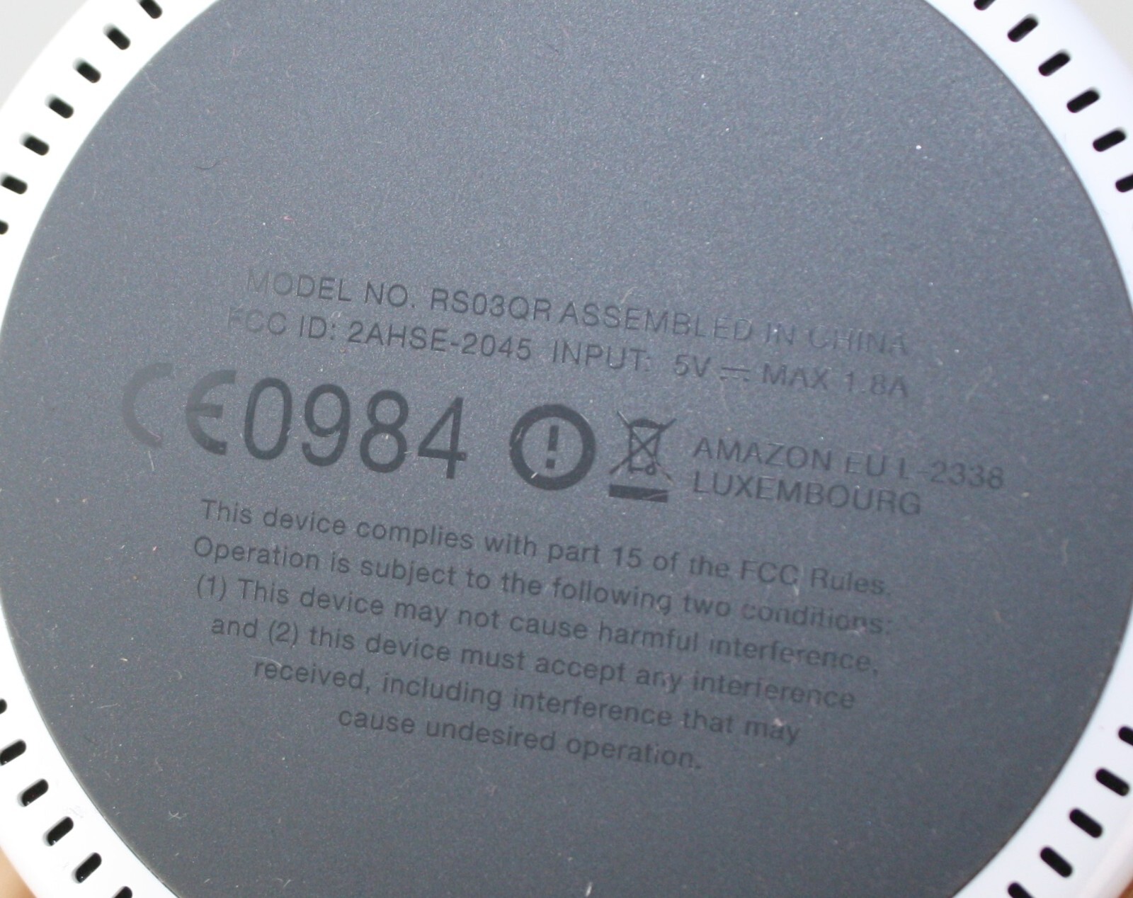 Amazon Echo Dot RS03QR Smart speaker T20