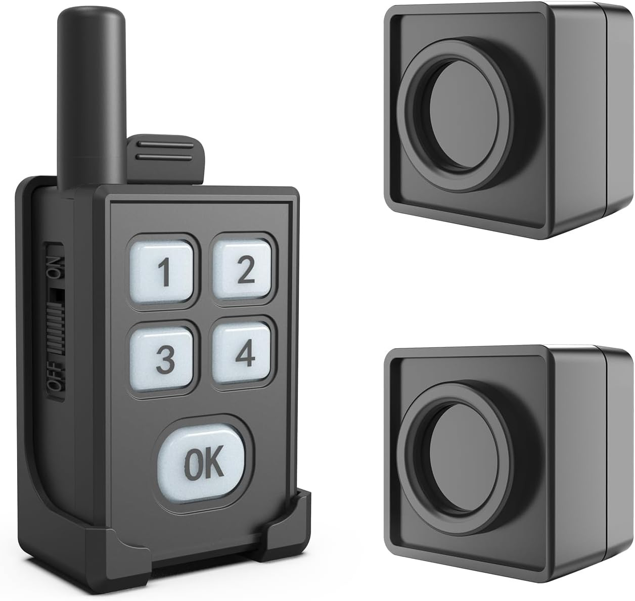 Portable Outdoor Perimeter Alarm System- 1/4 Mile Waterproof Wireless Motion Sen