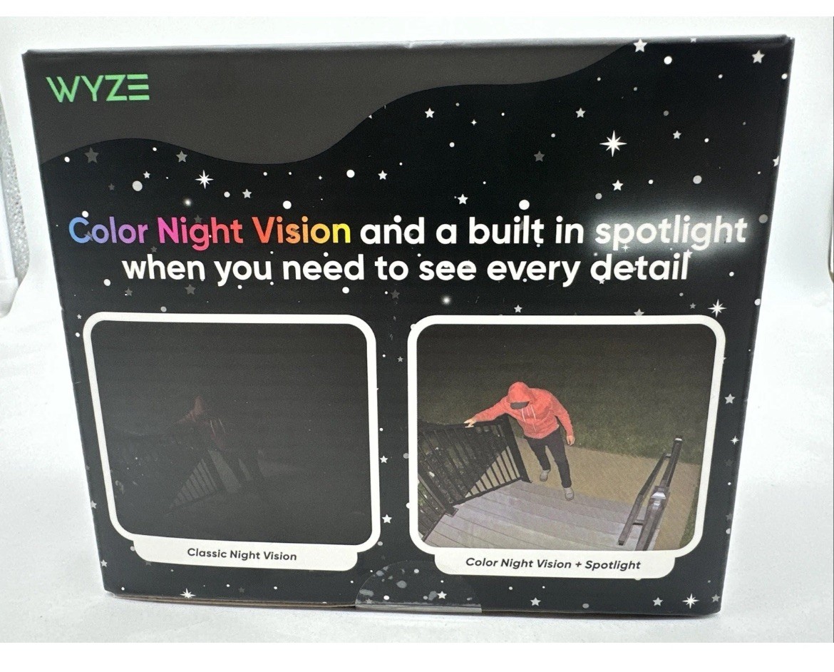 Wyze BATTERY Cam PRO 2k Security Outdoor/indoor Camera Brand New SEALED – White