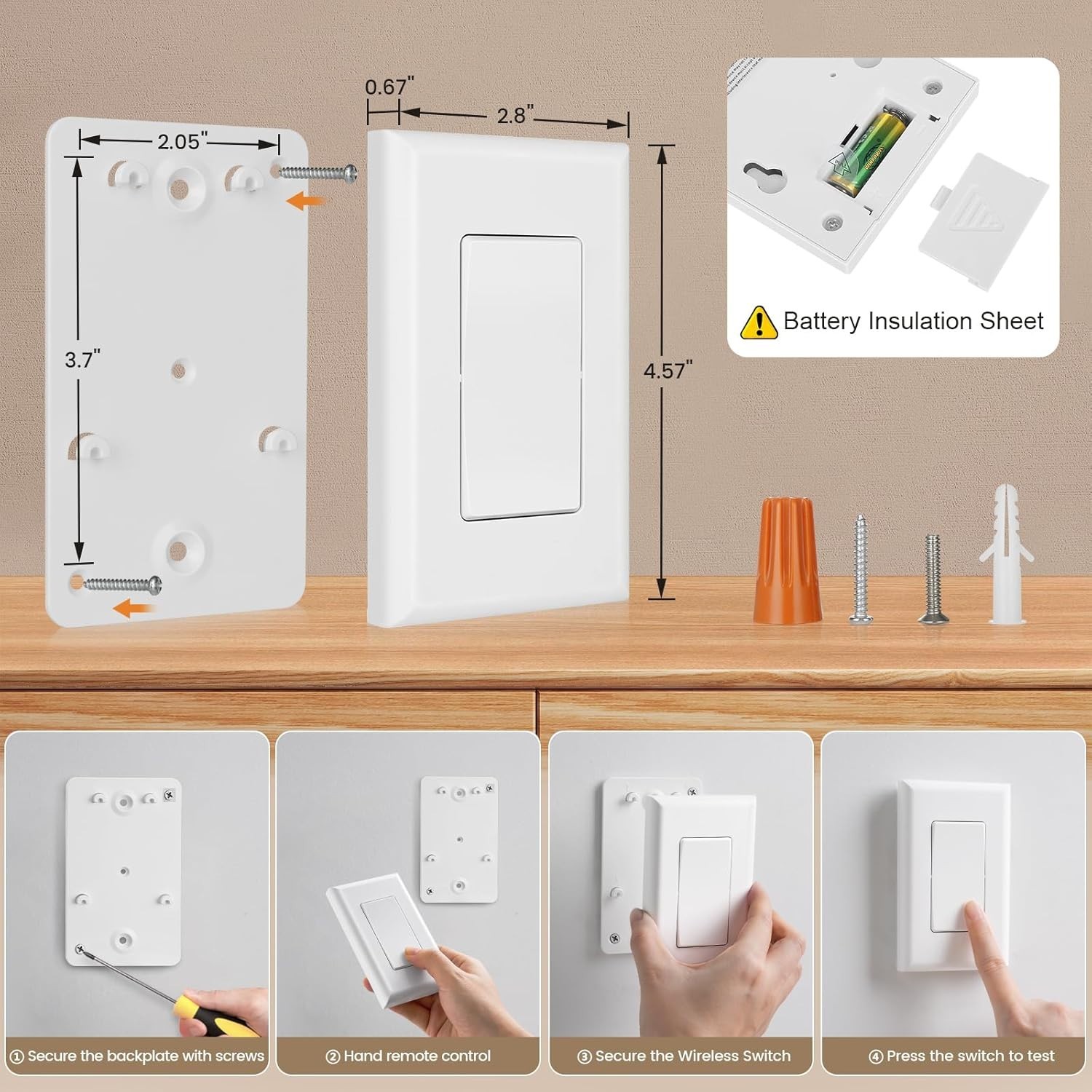 10A Wireless Wall Switch Remote Kit – Enhance Your Lighting Experience