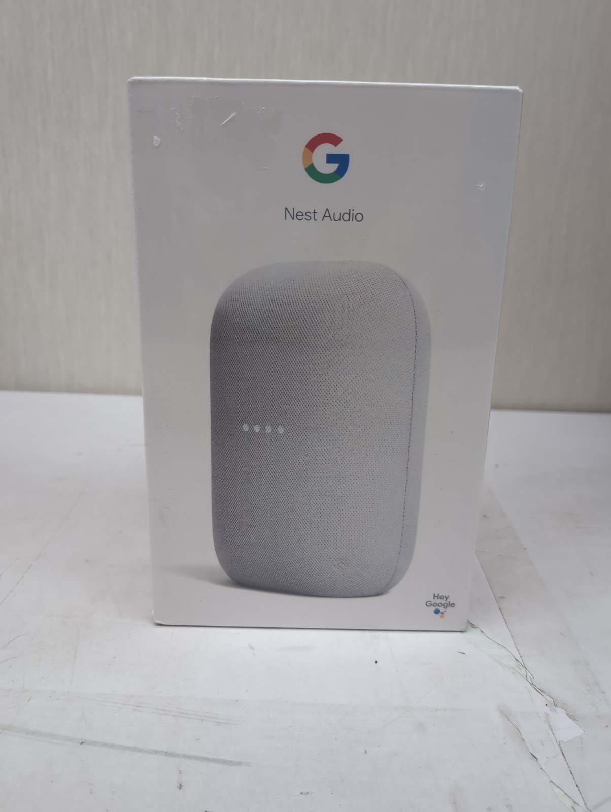 Google Nest Audio Smart Stereo Speaker Voice Assistant Chalk Gray AM12