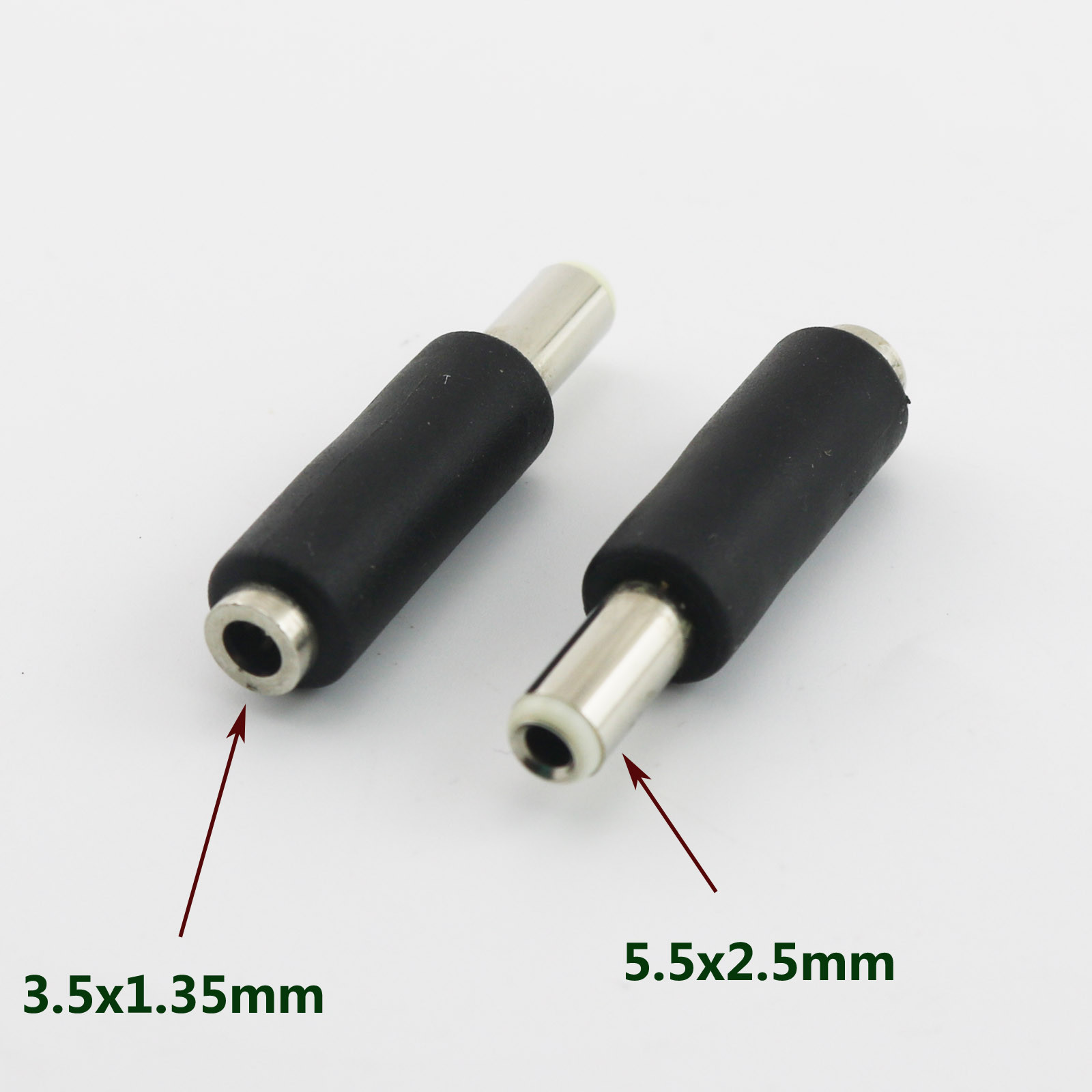 10x DC Power 5.5 x 2.5mm Male Plug To 3.5 x 1.35mm Female Jack Adapter Connector