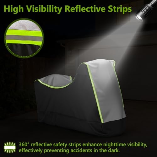 Full Enclosed Motorcycle Cover for Outdoor & Indoor XL-86.5”L x 45”W x 53”H